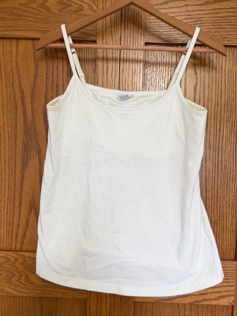 Mimi Maternity White Spaghetti Strap Maternity Cami